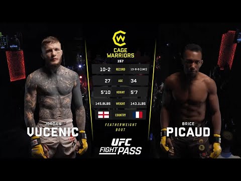 Cage Warriors 157: Jordan Vucenic vs Brice Picaud | July 21st, 2023
