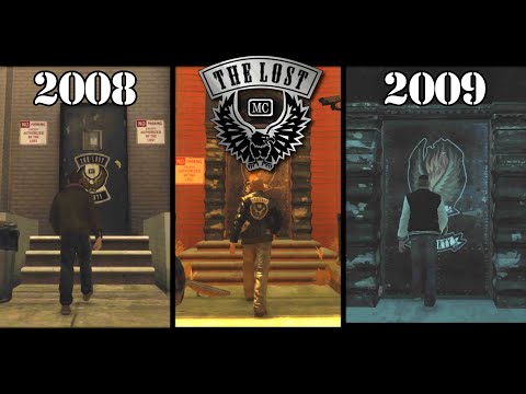 The Lost MC Clubhouse in GTA IV vs TLAD vs TBOGT Location Comparison [GTA 4] [EFLC] [Liberty City]