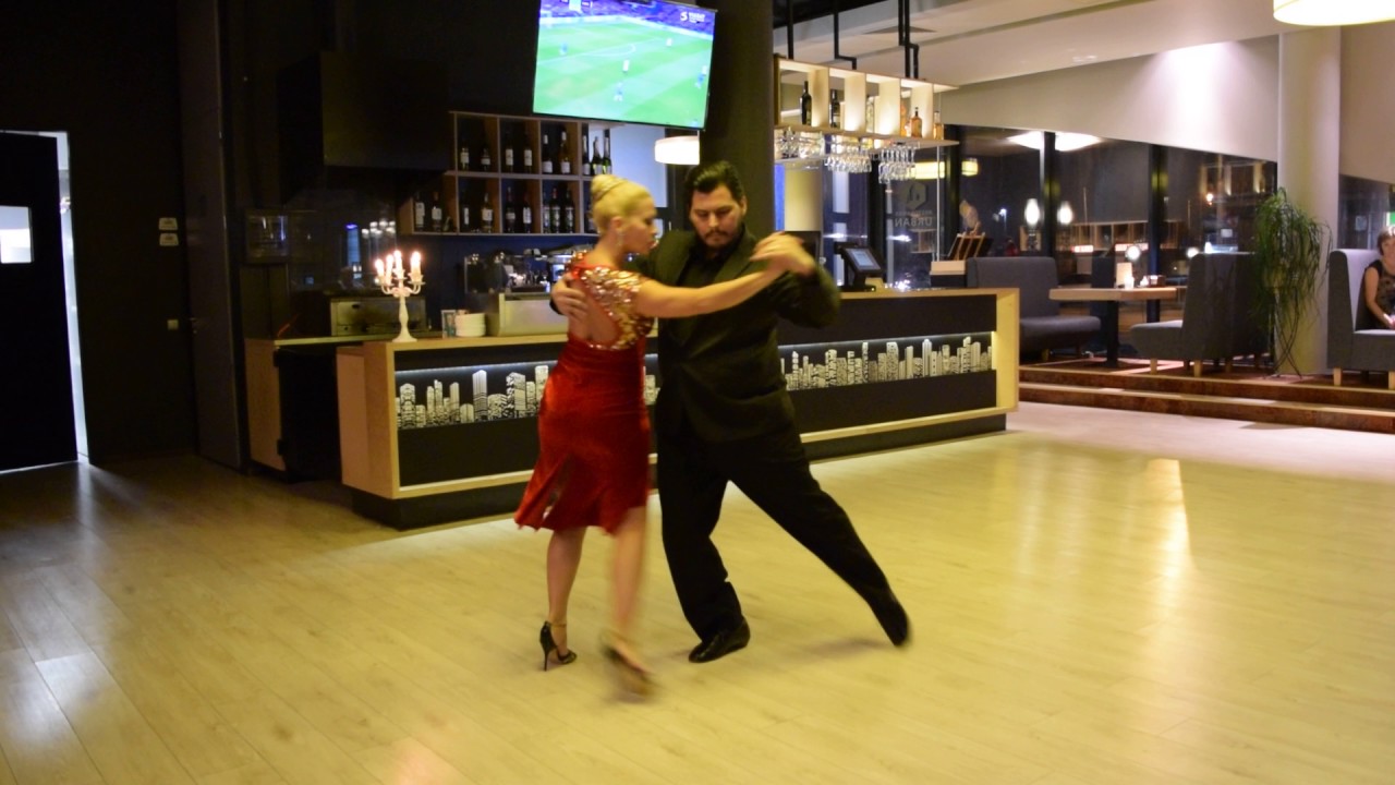 Analia Centurion y Carlos Rodriguez Impro Tango 25/2/2017 Kaunas Lithuania