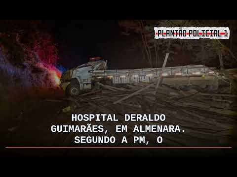 Acidente com caminhão de eucalipto na LMG-601 deixa três mortos e dois feridos; motorista sem h