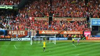 preview picture of video 'Liverpool vs Man City Yankees Stadium 7/30/14 (Penalties)'