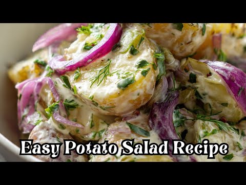 How to Make Potato Salad with Costco Gherkins and Herbs | Meal prep | Creamy dressing | Pot Luck