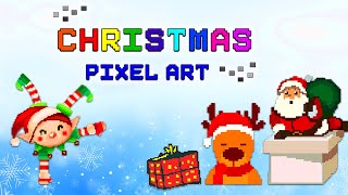 Christmas Pixel Art Coloring