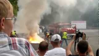preview picture of video 'Пожар на соревнованиях по дрифту в городе Артёме'