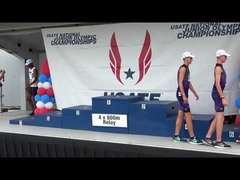 2018 USATF Junior Olympics 4X800m 15 16 Boys Awards