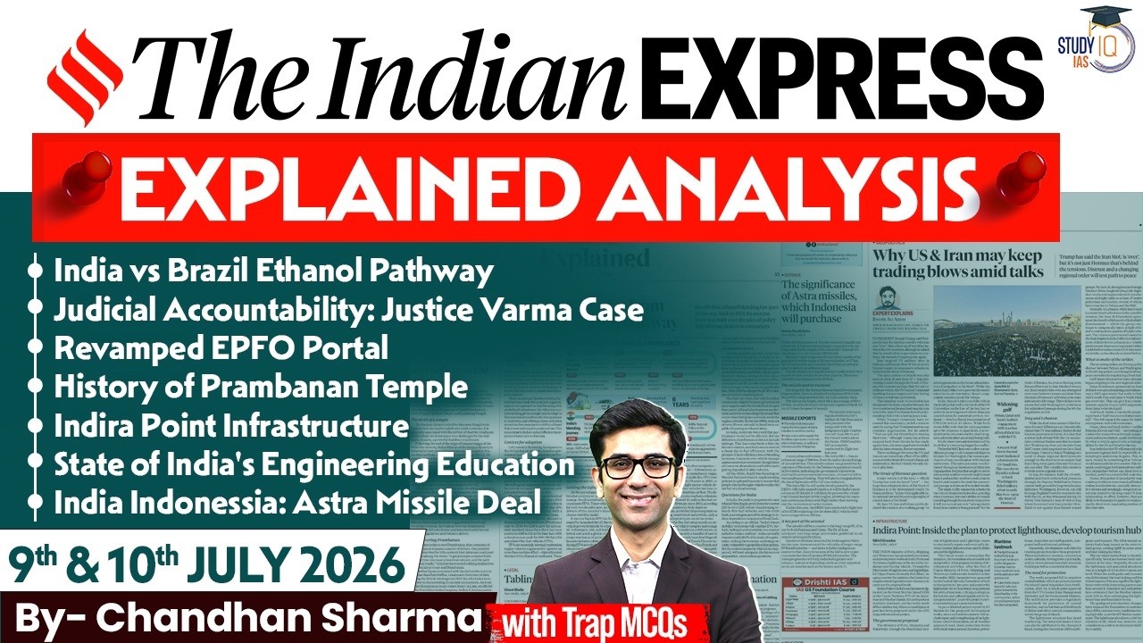 Indian Express Editorial Analysis by Chandan Sharma - 9 & 10 JULY 2026 | UPSC Current Affairs 2026
