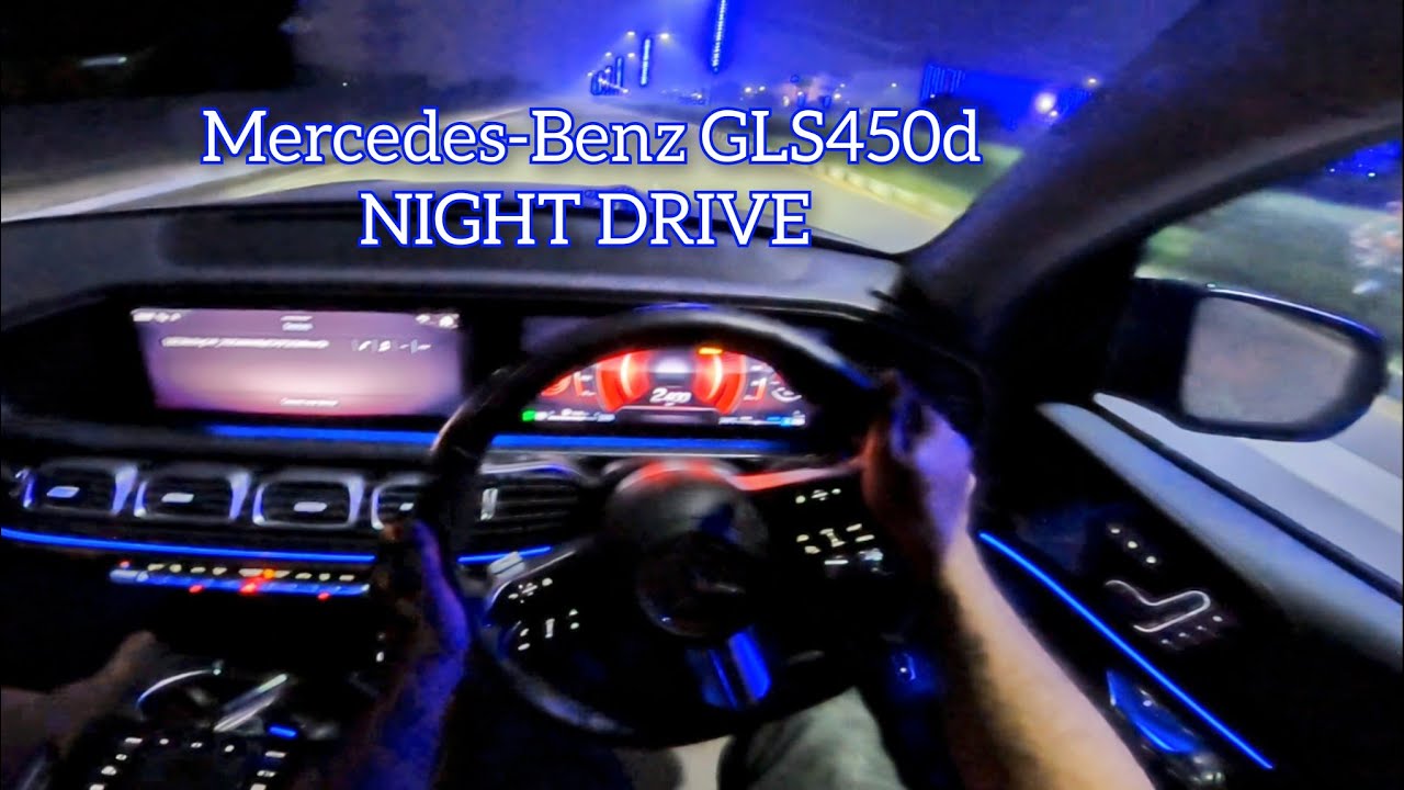 Mercedes-Benz GLS450d 4MATIC HEADLIGHT REVIEW | POV Night Drive
