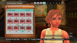 【PS3】 White Knight Chronicles - Detail Female Character Creation [2/3]