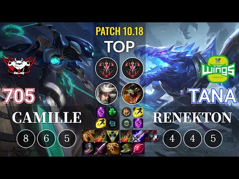 JDG 705 Camille vs JAG TaNa Renekton Top - KR Patch 10.18