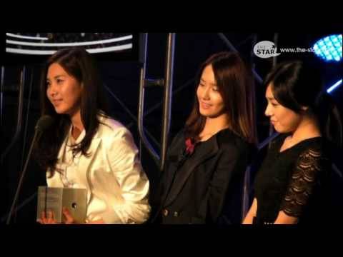 100330 SNSD YoonA Tiffany Seohyun @ Korean Music Awards