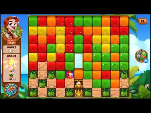 Lost Island Blast Adventure Level 1907 - NO BOOSTERS 🏝️ | SKILLGAMING ✔️