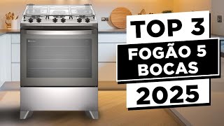 ????Qual FOGÃO 5 BOCAS Comprar em 2025? Os 3 MELHORES Fogão Custo Benefício
