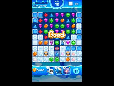 Jewel Pop Mania:Match 3 Puzzle Level 188 ( Ice Cream Town Episode ) - Walkthrough ( No Booster )