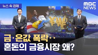 [뉴스 속 경제] 금·은값 폭락‥혼돈의 금융시장 왜? (2026.02.02/뉴스투데이/MBC)