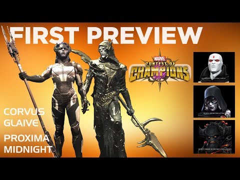 First look at Proxima Midnight & Corvus Glaive (+ Black Order Champs) - Marvel Contest of Champions