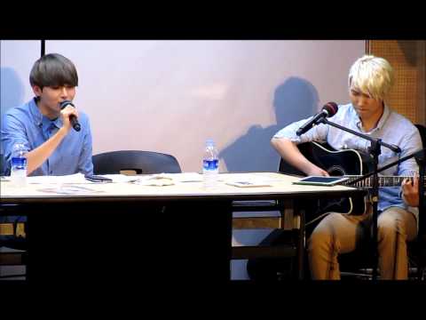 120718 [KTR] Sungmin & Ryeowook singing live at SUKIRA Open Concert