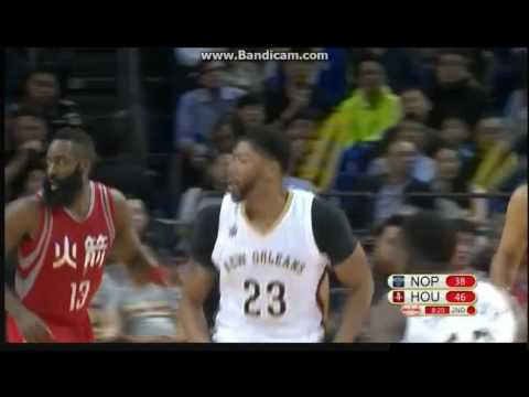Anthony Davis 23 pts vs Rockets - Houston Rockets vs. New Orleans Pelicans - NBA Preseaon 09/10/2016