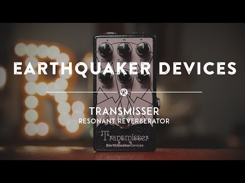 EarthQuaker Devices Transmisser Resonant Reverberator 2017 - Black Sparkle / Pastel Purple Print image 2