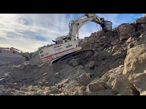 Terex RH30F Excavator XR80 With Xcentric Vibro Ripper & Cat 385C Excavator - Sotiriadis Mining 4k