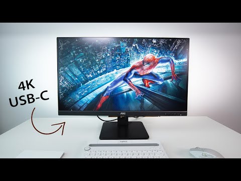 AOC U27P2 27inch UHD 4K Monitorius USB VGA DVI HDMI video