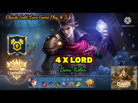 Claude Gold Lane Emblem Marksman Game Play Di Update Patch Terbaru#mlbb#claude#game play and build