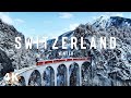 Switzerland 4K ️ Winter Wonderland On Scenic Train Journeys Through The Alps Relaxing Music