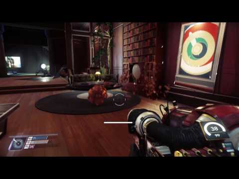 Prey - Recreation Center: Poltergeist Combat Fight Gameplay Sequence (Wreck Room Area) PS4