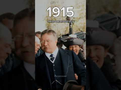 Theodore Roosevelt in 1915 - Restored Footage