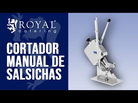 vídeo - Cortador manual de salsichas - alta qualidade - versatilidade - Royal Catering