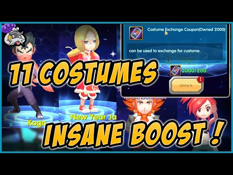 Power of Costumes: Buying 11 costumes! - Pokeland Legends