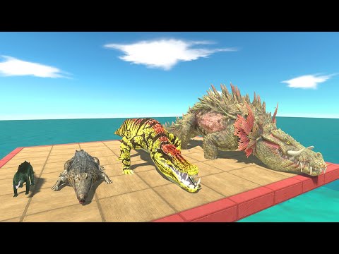 Evolution of Crocodile vs Prehistoric and Modern Mammals - Animal Revolt Battle Simulator