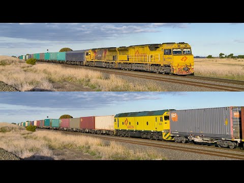 Aurizon 5MP1 / TGE Containers With ACD6049, ACB4403, Crew Car & G535 Mid Train (23/5/2024) - PoathTV