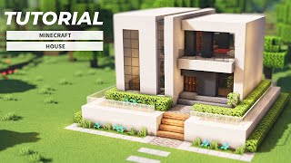 Minecraft: How to Build an Easy Modern House (Tutorial)