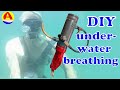 Underwater breathing. No scuba tank, no compressor just with your own muscles.