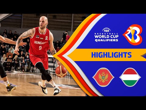 Montenegro - Hungary | Basketball Highlights - #FIBAWC 2023 Qualifiers