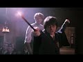 Harry and Draco duel. 