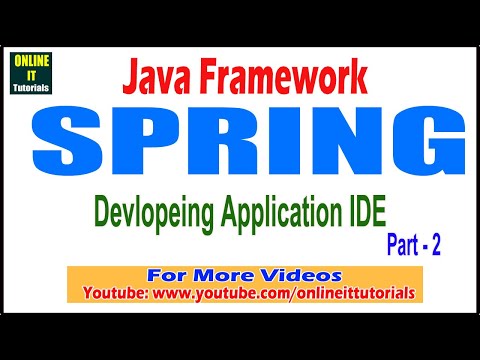 Java Framework Tutorial Devlopeing Application Ide Part 2 Onlineit Tutorials
