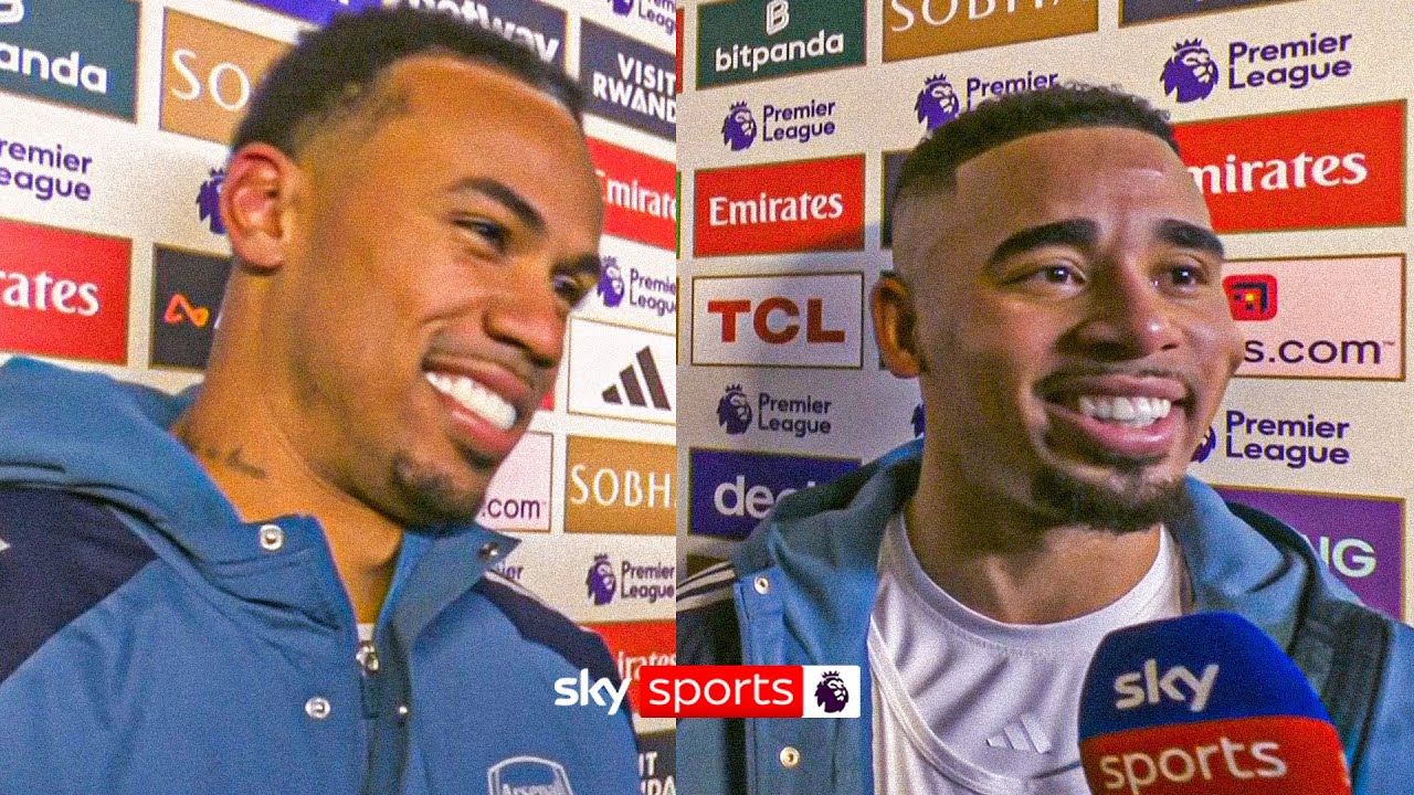 Gabriel and Gabriel Jesus react to big Arsenal win over Aston Villa