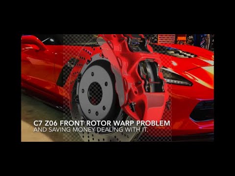 C7 Corvette Z06 front brake rotor replacement, and saving some money doing it.