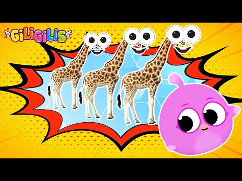 Counting Numbers Song with Animals 123 🐓🐄🐕🎶 NUMBERS Giligilis Kids Songs