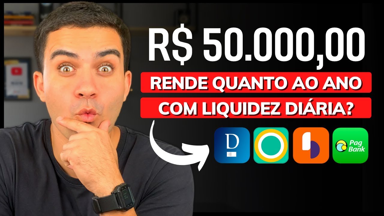QUANTO RENDE R$50.000,00 INVESTIDOS NOS 4 MELHORES CDBS DE LIQUIDEZ DIÁRIA? SOFISA, PAGBANK E BMG?