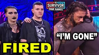 Wrestlers Leaving WWE After Survivor Series War Games 2022 - Rhea & Dominik Fired, Roman Reigns Gone