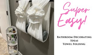 Home~ Decorating Idea for Bathroom towel rack.