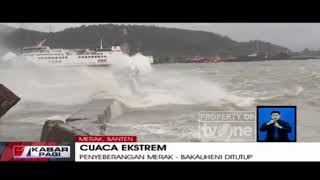 Download lagu Penyeberangan Merak-Bakauheni Ditutup Akibat Cuaca Ekstrim mp3