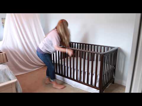 YouTube video about: How to put on a crib skirt?