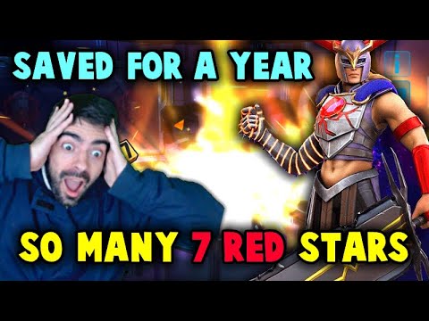 MY WIFE SAVES THE DAY | MASSIVE RED STAR OPENING OVER $1000 WORTH SAVED | MARVEL STRIKE FORCE