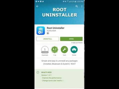 Root Uninstaller Video