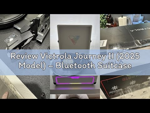 Victrola Journey II (2025 Model) – Bluetooth Suitcase Record Player – Built-in Stereo Speakers with Enhanced Bass, 3-Speed Turntable, Bluetooth Input and Output, RCA & Headphone Outputs (White) video review thumbnail