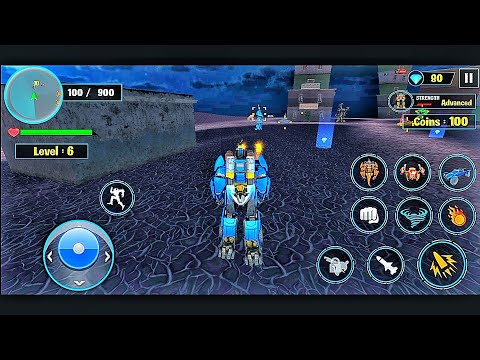 Flying Ghost Robot Car Game - Transform Robot Games - Android Gameplay Part 3