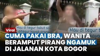 Diduga Mabuk, Wanita Berambut Pirang Ngamuk ke Pengendara Mobil di Kota Bogor